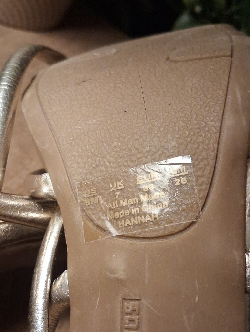 Fergalicious Metallic Gold Strappy High Heels - Picture 14 of 16